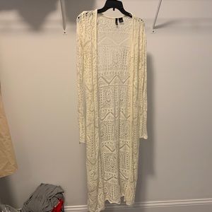 Cream lace cardigan